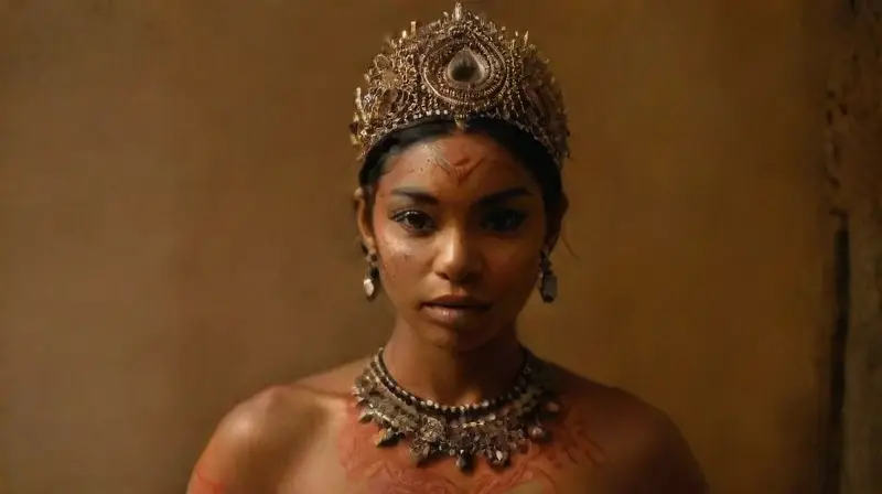 Diverse people performing sacred tattooed rituals