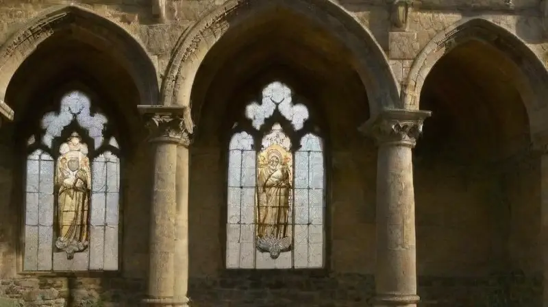 Gothic cathedral featuring intricate stone carvings