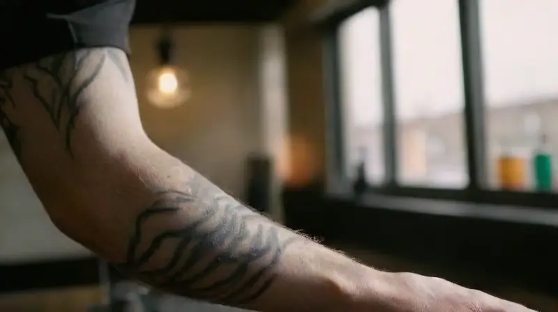 Modern tattoo studio with detailed realistic features