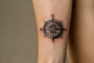 Close-up of a freshly tattooed human arm